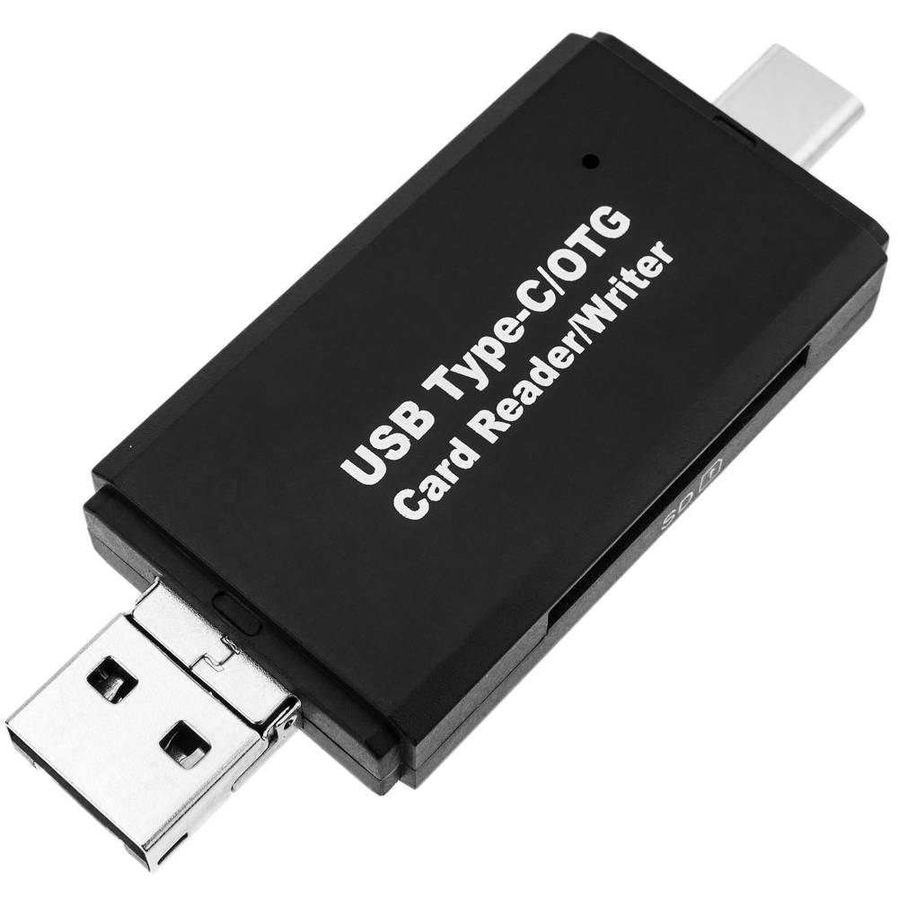 Adaptateur USB-C pour cartes SD microSD et transfert de données