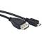 Cable Lanberg OTG MicroUSB mascle a USB-A 2.0 femella 15cm negre OEM