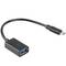 Adaptador Lanberg OTG Micro USB 2.0 macho para USB-A fêmea 15cm preto
