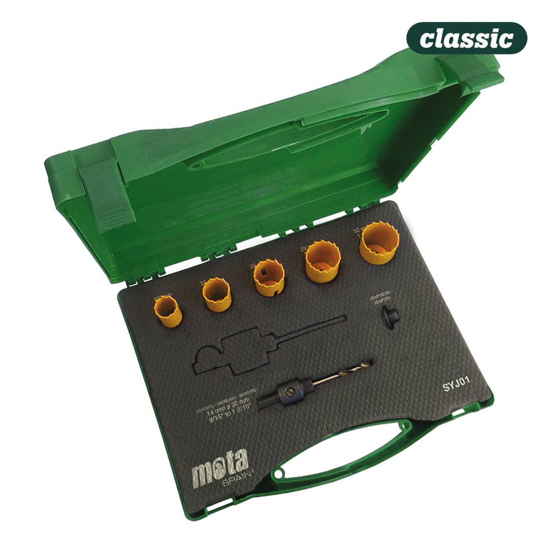 Set gatenzagen met een diameter van 19, 22, 25, 29 en 32 mm Mota SYJ01