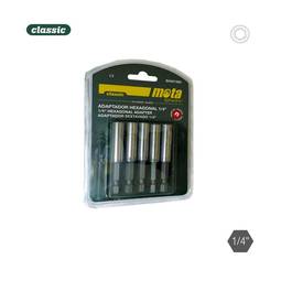 Pack de 5 unidades de adaptador hexagonal magnético de 1-4 10x60 BAM1060 Mota