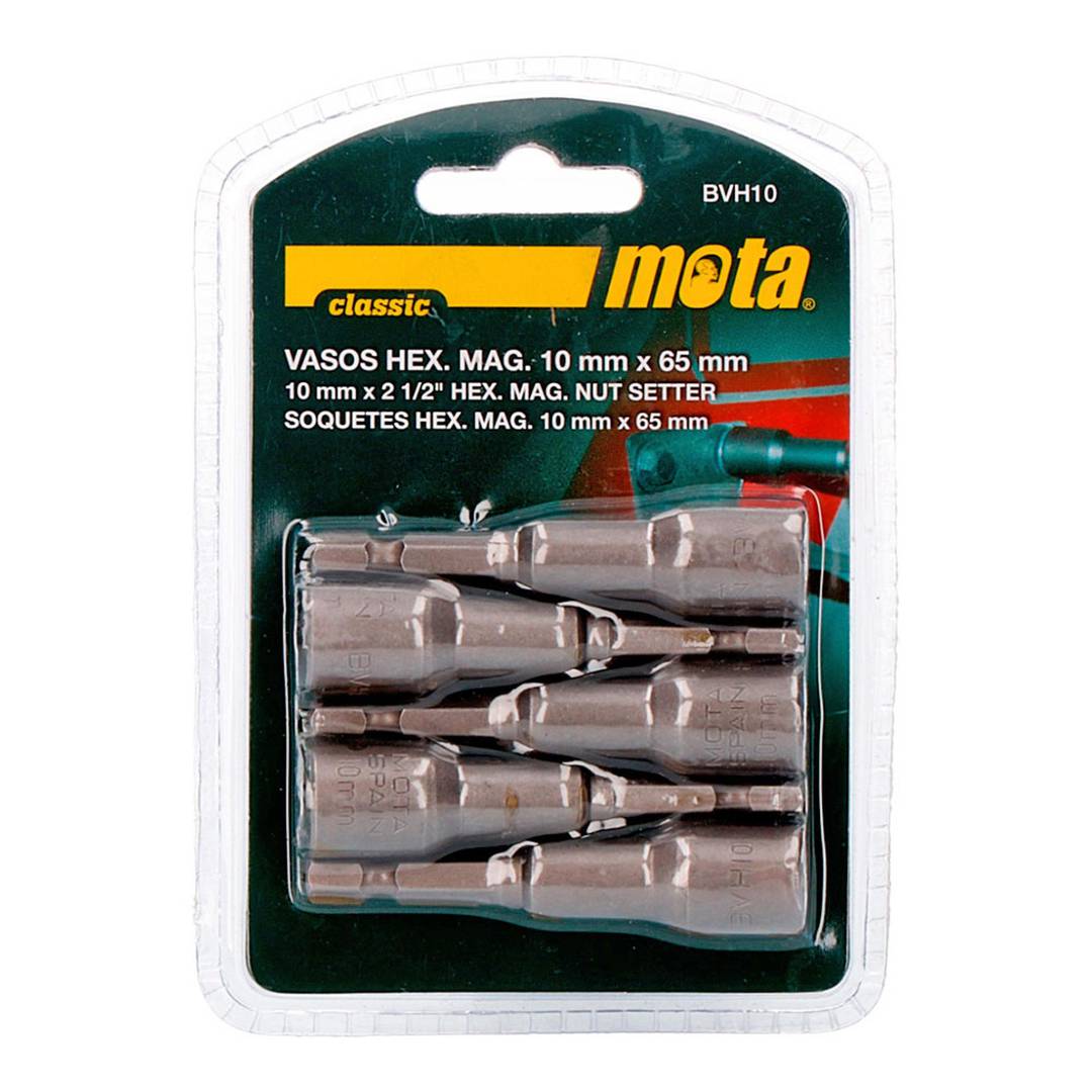 Satz mit 10 magnetischen Sechskant-Bits 65 mm BVH10 Mota