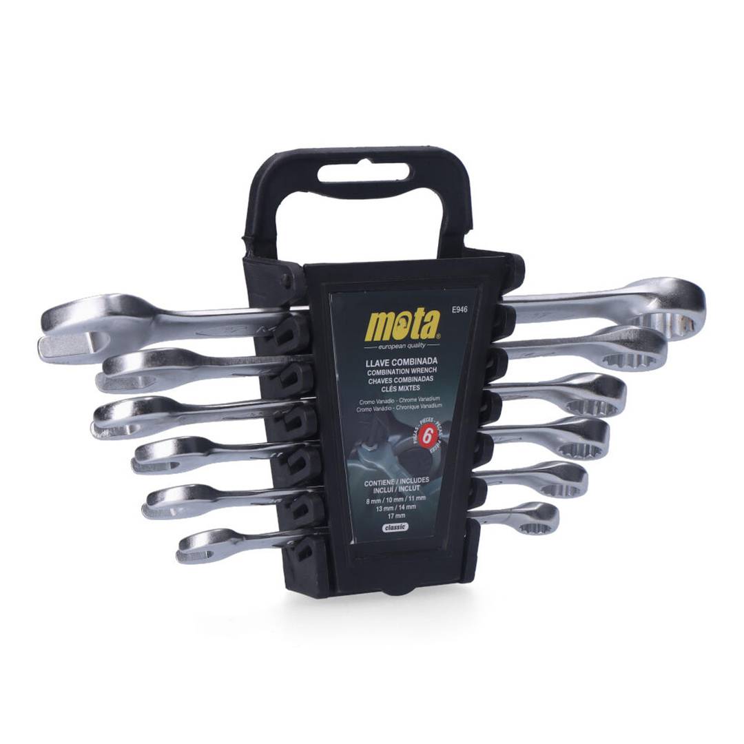 Joc de 6 claus combinades de 8 a 17mm (Rack) E946 Mota