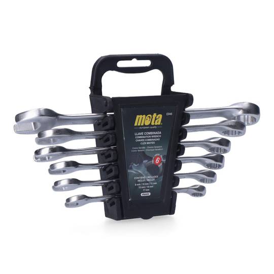 Joc de 6 claus combinades de 8 a 17mm (Rack) E946 Mota