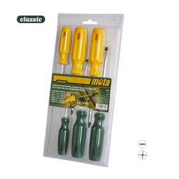 Pack of 6 flat and phillips screwdriver units DJ6 Mota