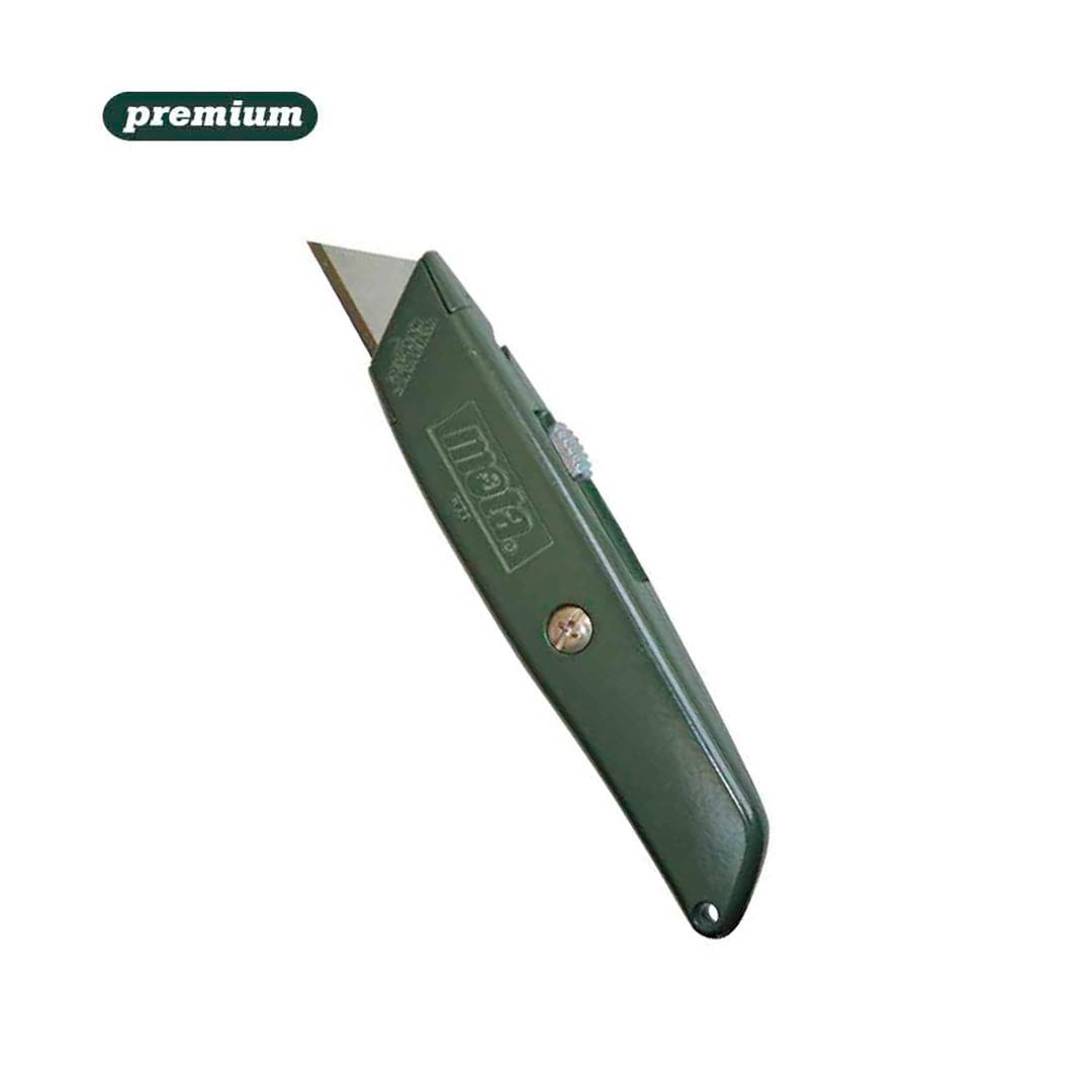 Retractable metal cutter with trapezoidal blade C100 Mota