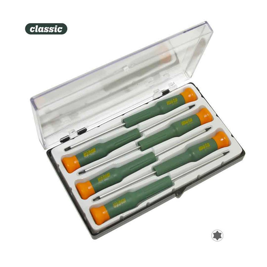 Set van 6 Torx DJMT Mota precisieschroevendraaiers