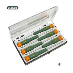 Conjunto de 6 chaves de fenda de precisão Torx DJMT Mota