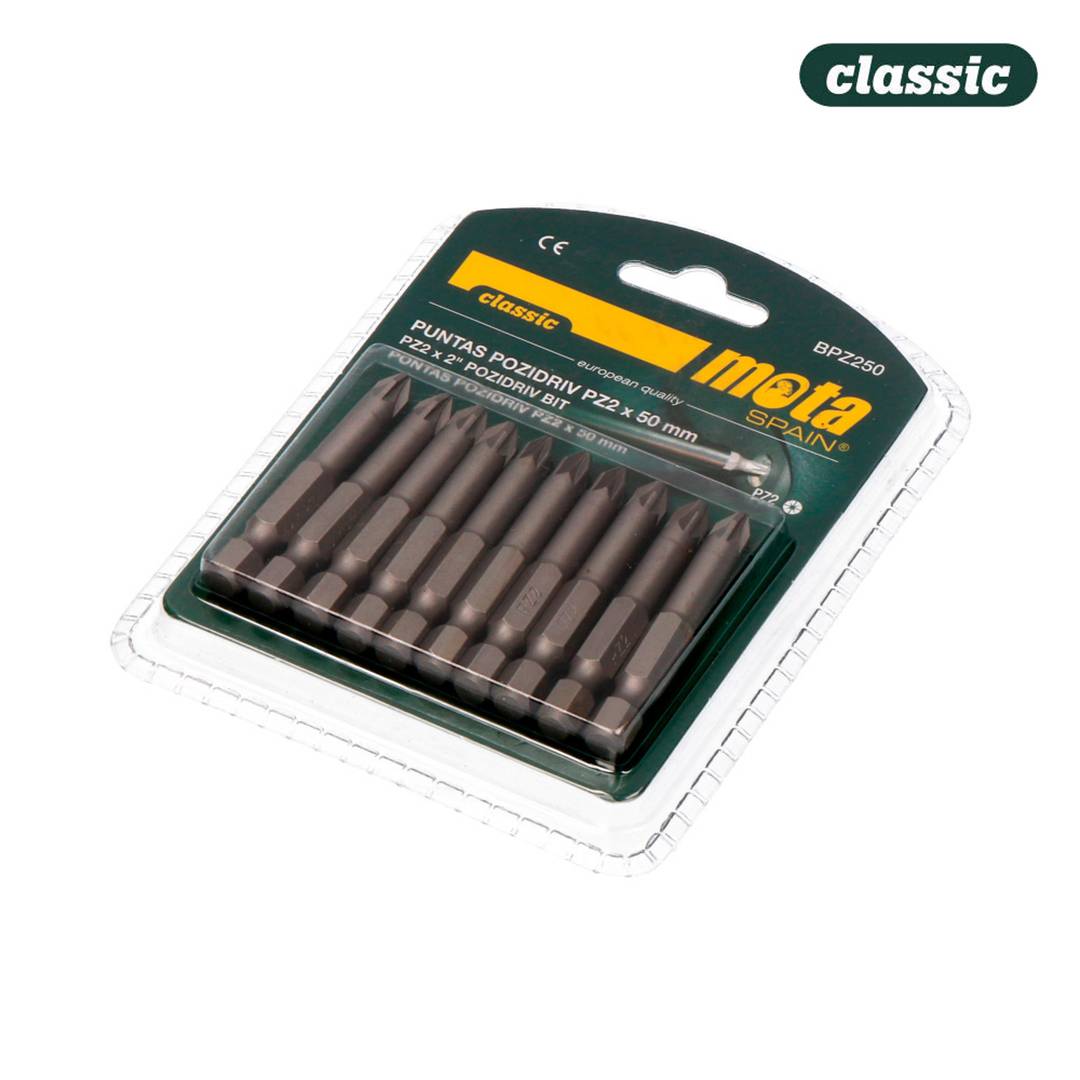 Pack de 10 unitats puntes de broca d´acer de 2x50mm 1/4
