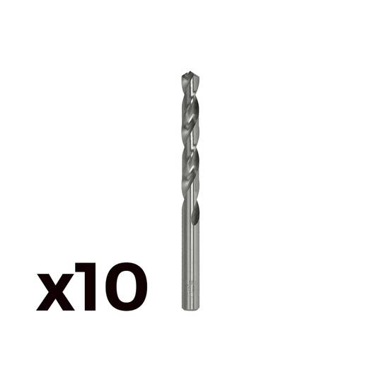 Pack of 10 units cylindrical drill bits of 7.0 mm high speed steel M07 ...