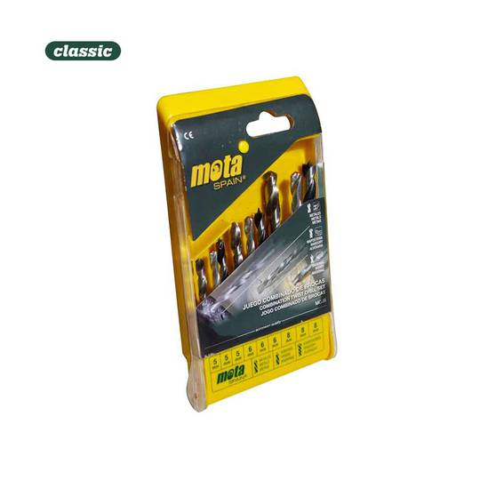 Lot de 9 forets AR Widia pour métal et bois 5/6/8 mm MCJ9 Mota