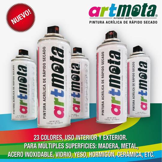 Matt black RAL9005 spray 216 ml by Mota LA02