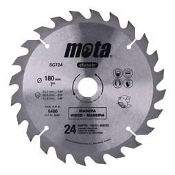 Serra circular Widia 180 mm com 24 dentes SC724P Mota