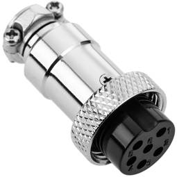 Micro connector 6pin GX16 female aviation air