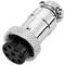 Conector micro aviação do ar GX16 feminino 8 pinos