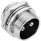 Conector micro aviação GX16 masculino de 2 pinos