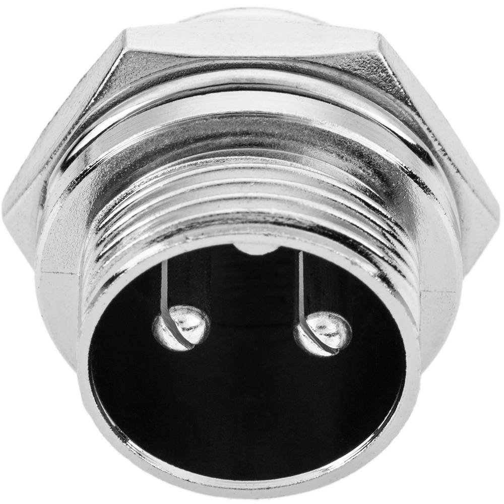 Conector micro aviação GX16 masculino de 2 pinos