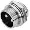 Conector micro aviação GX16 masculino de 2 pinos