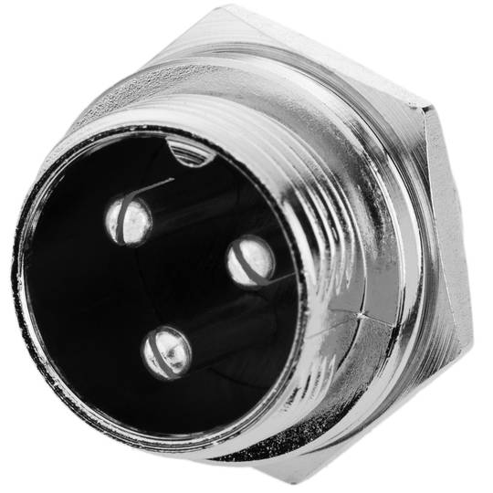 Connector micro aviació GX16 mascle de 3pin