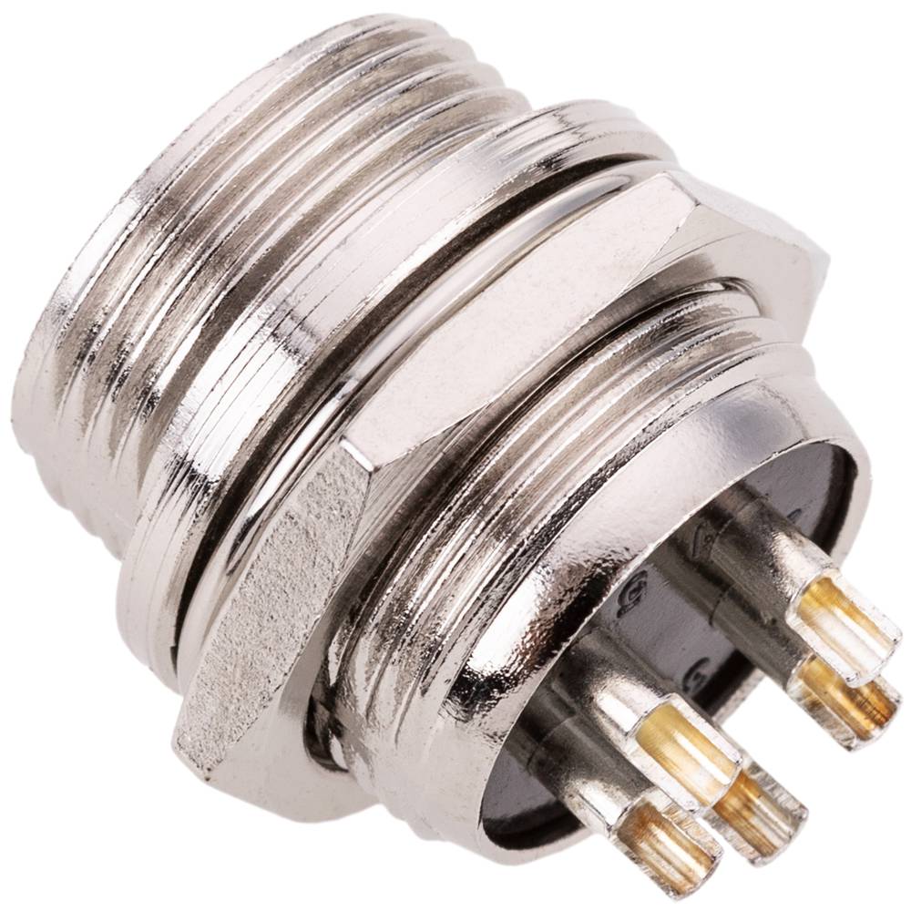 Conector micro aviación GX16 macho de 5pin