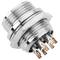 Conector micro aviação GX16 masculino 8 pinos