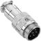 Micro connector 6pin GX16 male air aviation