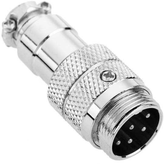 Connecteur micro aviation de l'air GX16 mâle 8 broches