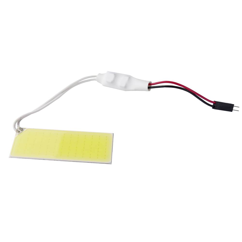 LED car bulb T10 W5W C5W festoon BA9S COB type 60x20mm flat