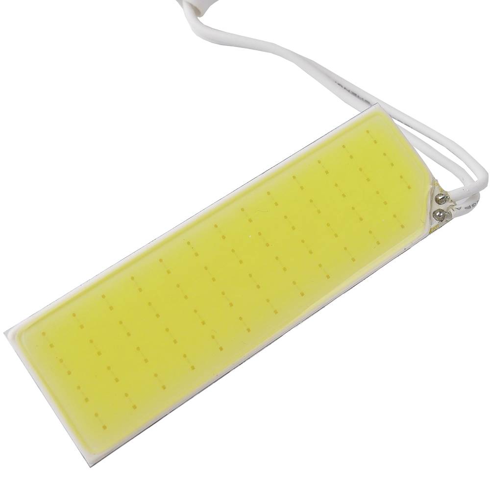 LED car bulb T10 W5W C5W festoon BA9S COB type 60x20mm flat