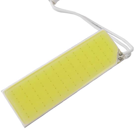 LED car bulb T10 W5W C5W festoon BA9S COB type 60x20mm flat