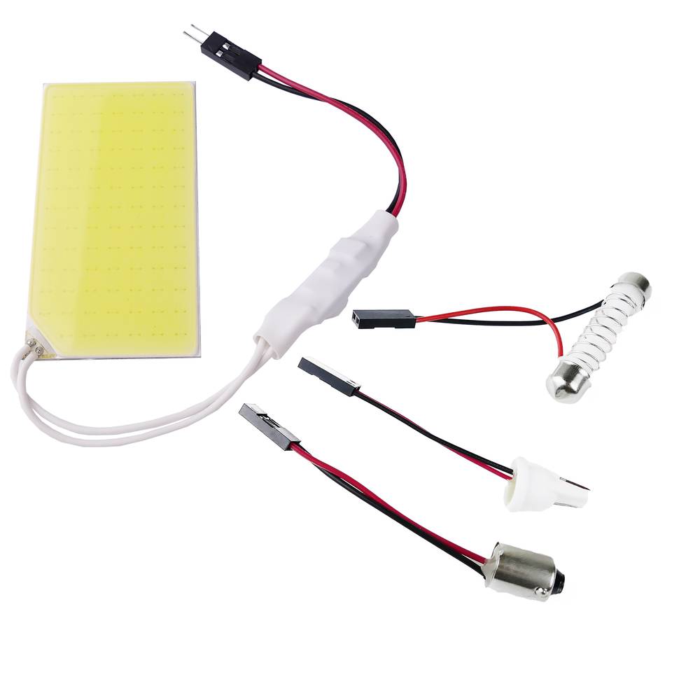 Lampadina dell'automobile del LED T10 W5W C5W festone BA9S tipo COB 65x35mm piatta