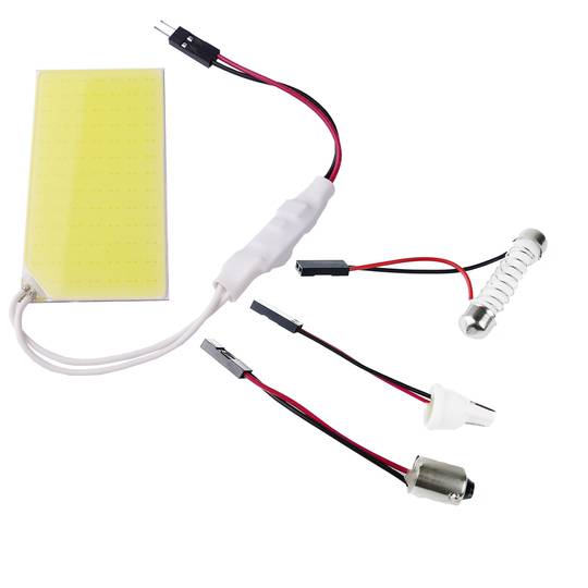 Lampadina dell'automobile del LED T10 W5W C5W festone BA9S tipo COB 65x35mm piatta