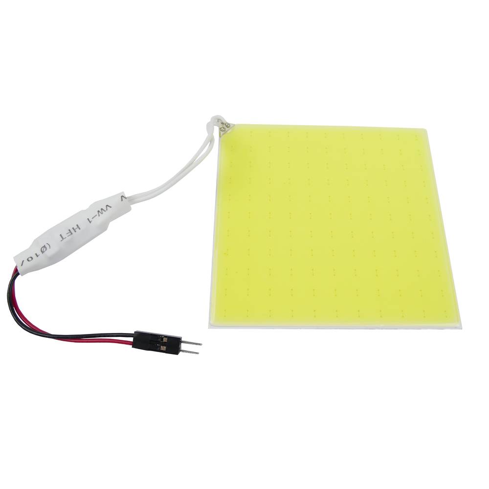 LED festoon C5W car bulb T10 W5W BA9S COB type 80x80mm flat