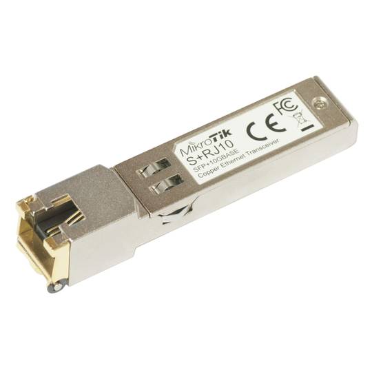 SFP+ module 10000 Mbit/s converter MikroTik RJ45 S+RJ10