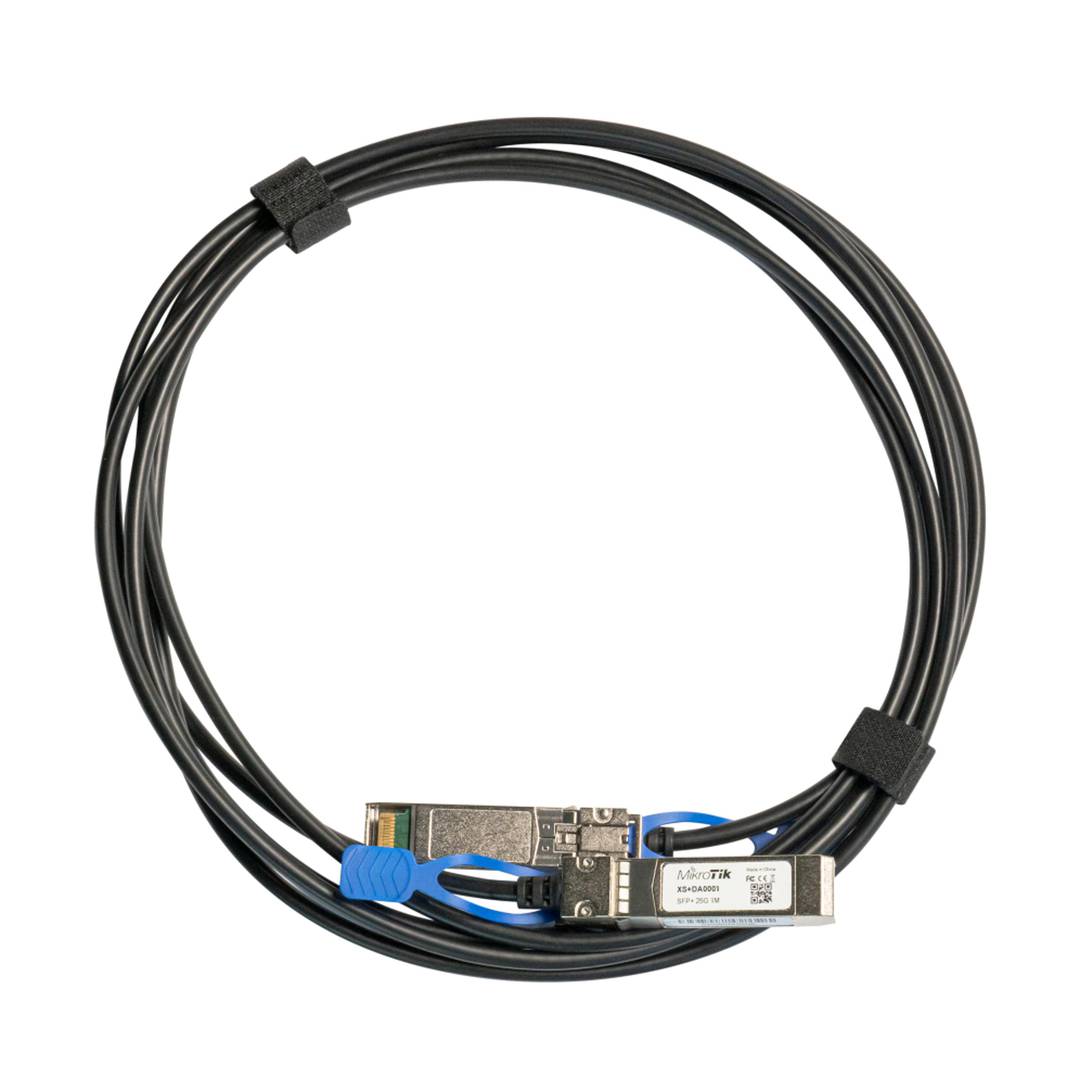 DAC cable with a 1 meter SFP28 25Gb/s connector Mikrotik XS+DA0001