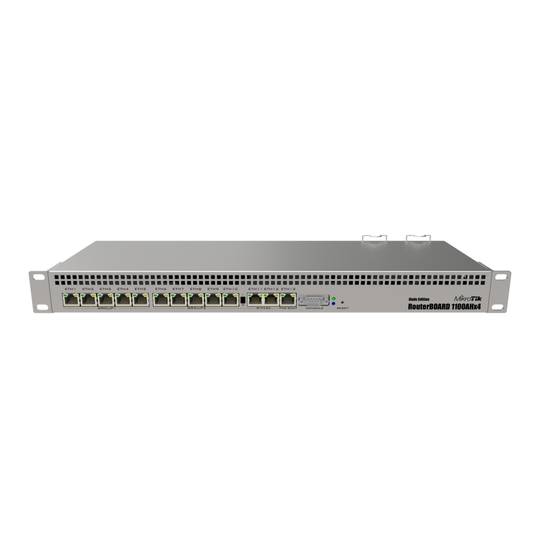 Router MikroTik RB1100DX4 Dude Edition con CPU 1100x4, 4 GB di RAM e 13 porte LAN Gigabit
