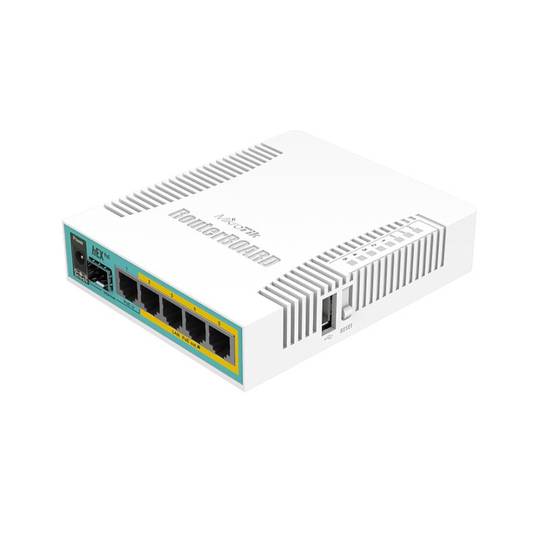 Router met 800 MHz MediaTek MIPS-processor 128 MB RAM Mikrotik Hex PoE RB960PGS