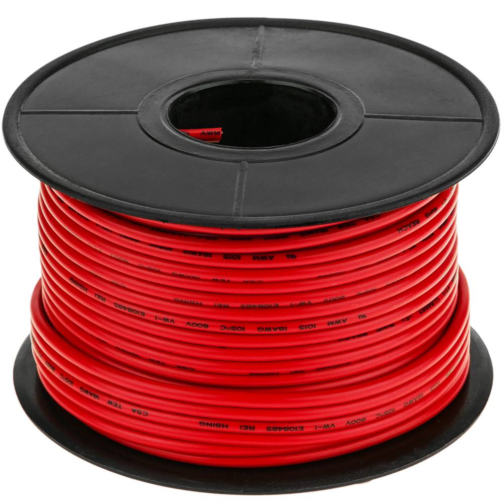 18AWG power cable red 30m