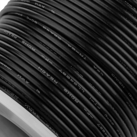 22AWG power cable 30m black