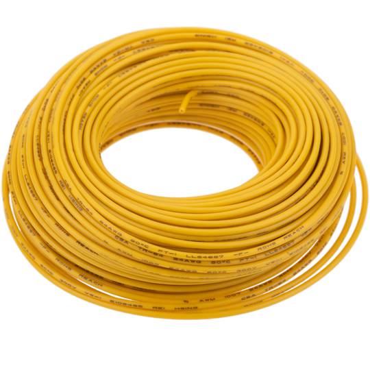 Cable de alimentación de 24AWG 30m amarillo