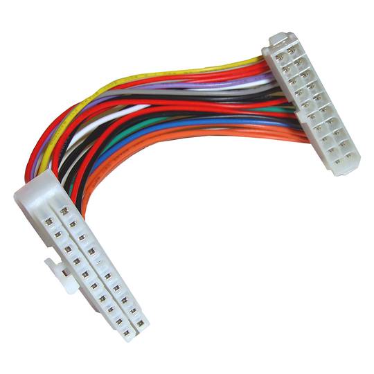 Cable d'alimentació ATX + P6 20cm (20-pin-H a 20-pin-M + P6-H)