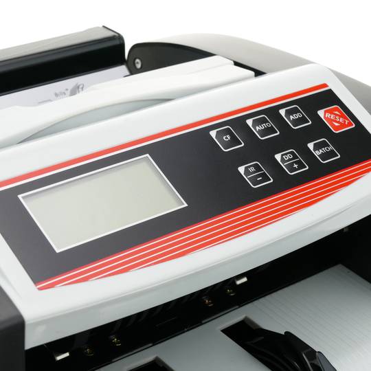Bill counter with fake bills UV detector