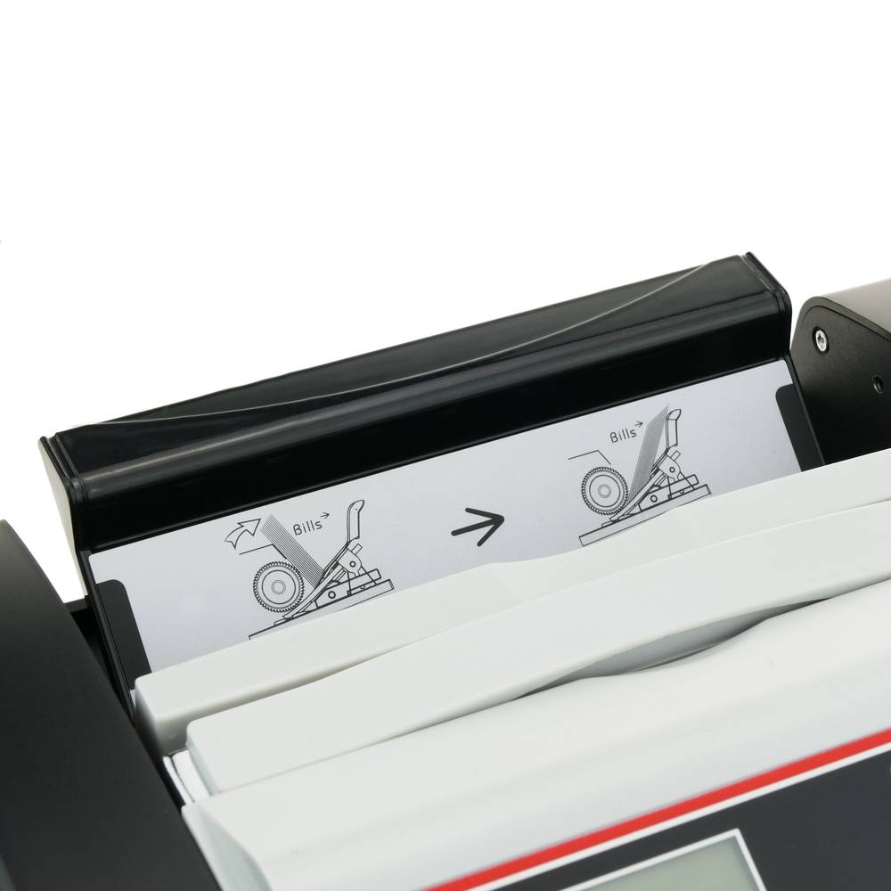 Bill counter with fake bills UV detector