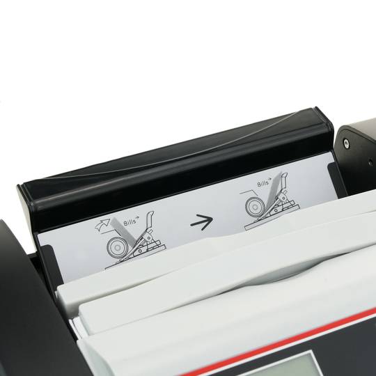 Bill counter with fake bills UV detector