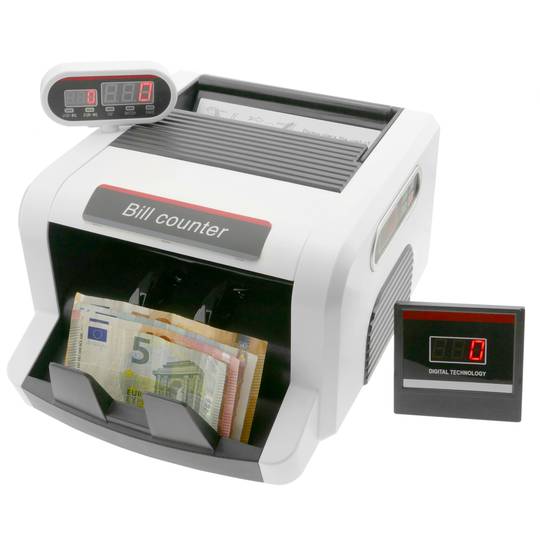 Compteur de billet avec double ecran et détecteur du billet faux UV MG1 MG2