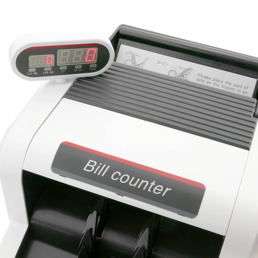 Bill counter with double display and fake bill detection UV MG1 MG2