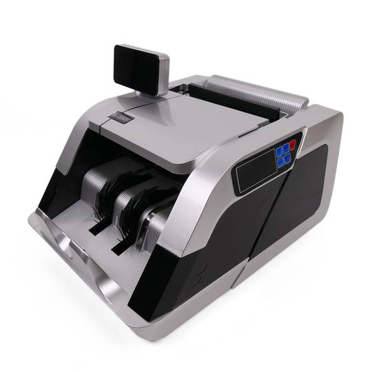 Contador detector de billetes con detección magnética ultravioleta infrarroja y tres visores