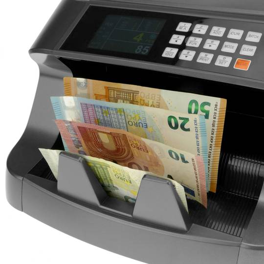 Puede ser calculado préstamo docena Contador y totalizador de billetes y detector de billetes falsos IR MG MT  UV RGB - Cablematic