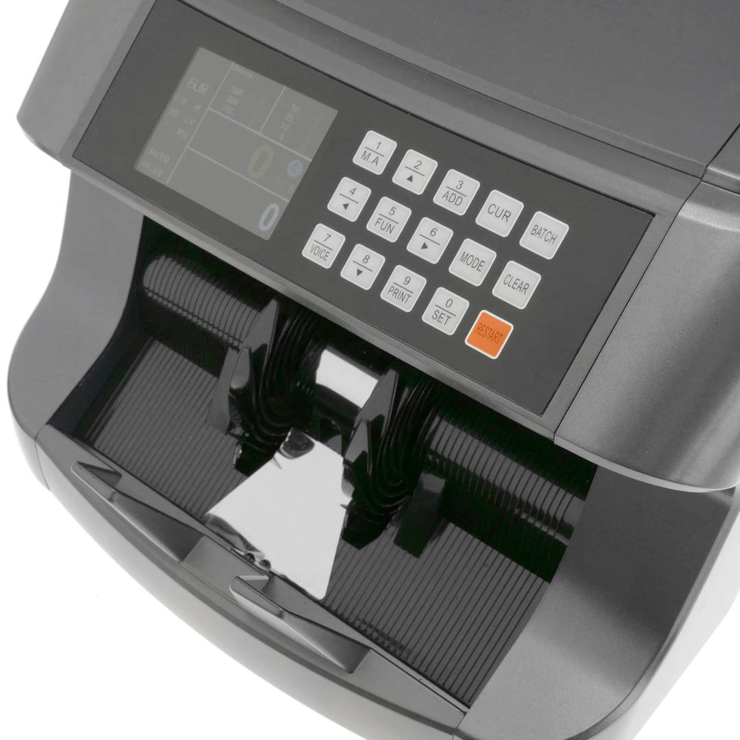  Nova de movimiento automático Detector billetes falsos detector  de dinero con detección de MG/UV/IR/Spectrum : Productos de Oficina