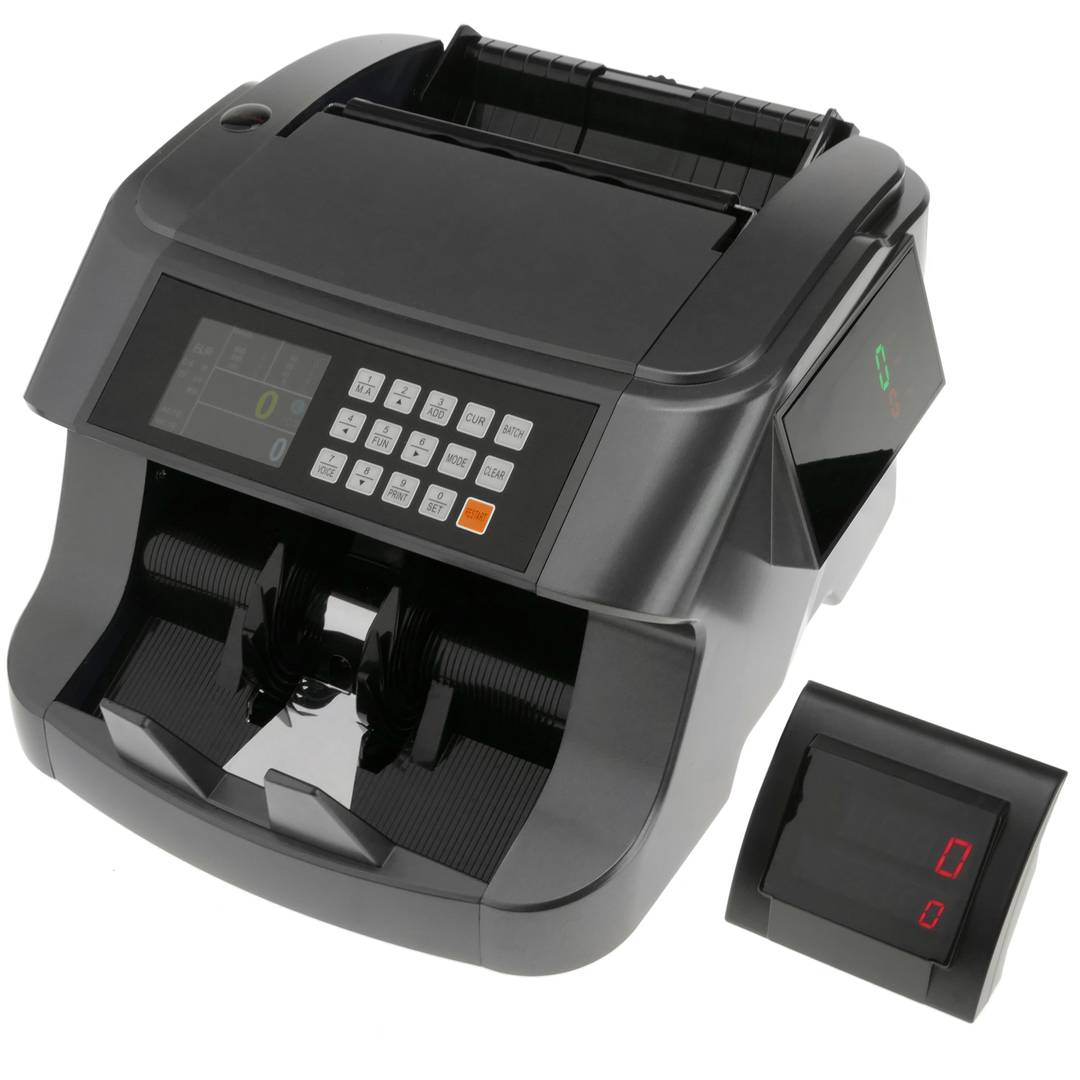  TriGear Máquina de contador de dinero con detección de billetes  falsificados UV/MG/IR/MT : Productos de Oficina